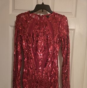 Guess Ruby Red Sequin Dress